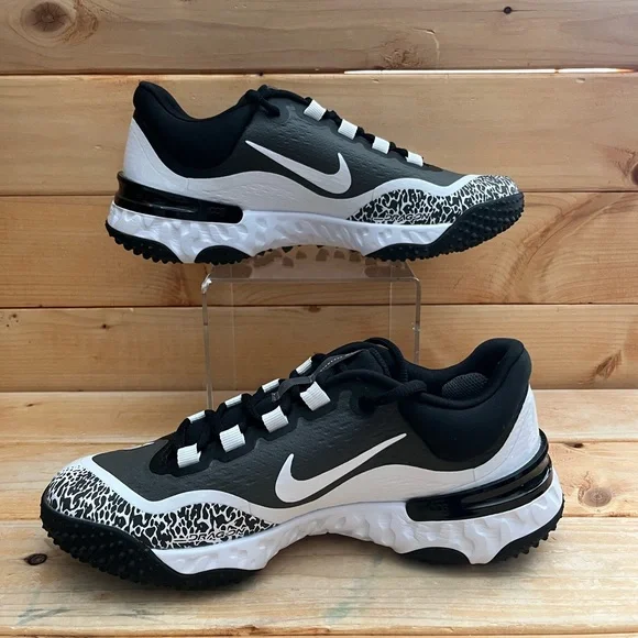 New Nike Alpha Huarache Elite 4 TF White/Grey/Black FD2746-002 Women's 7.5 - Picture 2 of 7